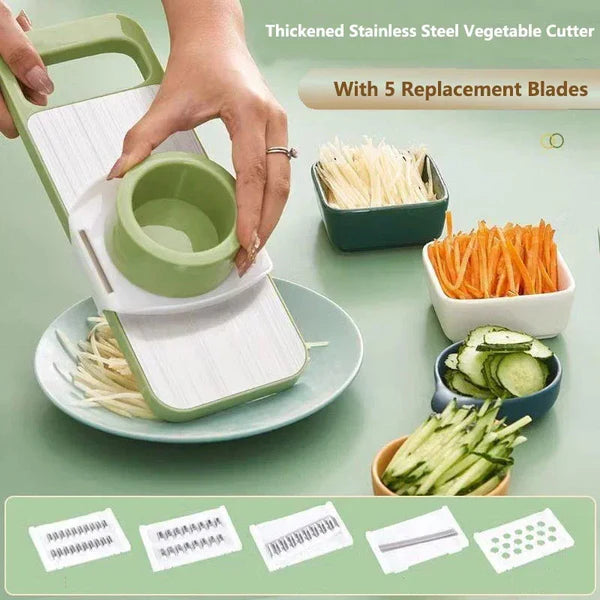 5in1 vegetable cutter  Stainless Steel Multifunctional   Grater For Vegetables Slicers Shredders Peeler  (random color)