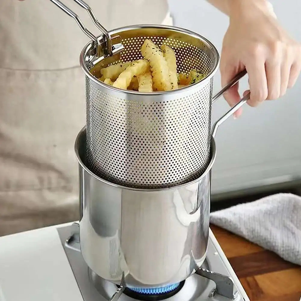 Frying Pot with Strainer