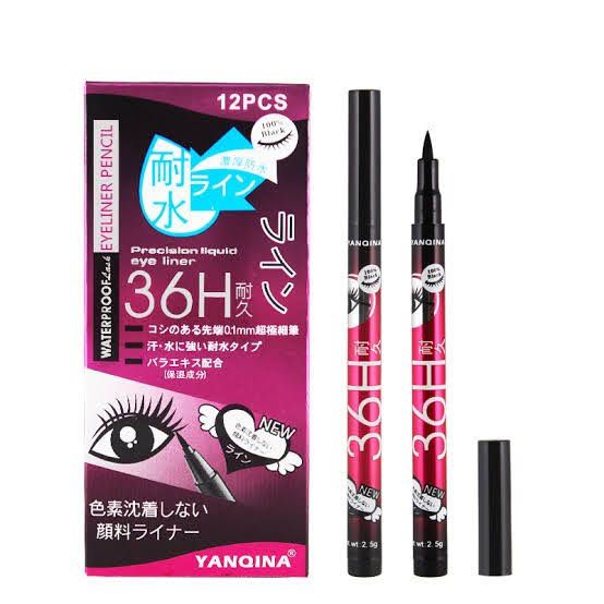 YANQINA 36H Waterproof Black pencil eyeliner